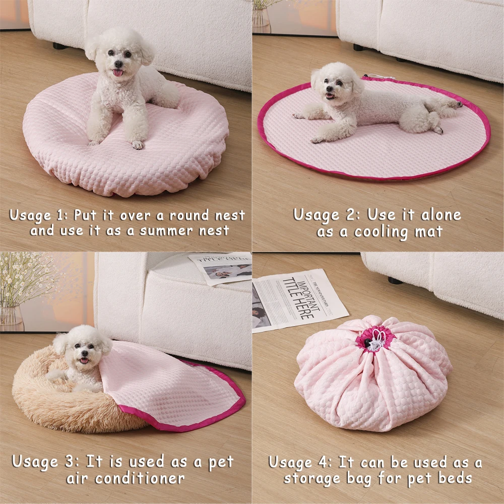 Alfombra refrescante para perros y gatos, cojín transpirable verano - imagen 2