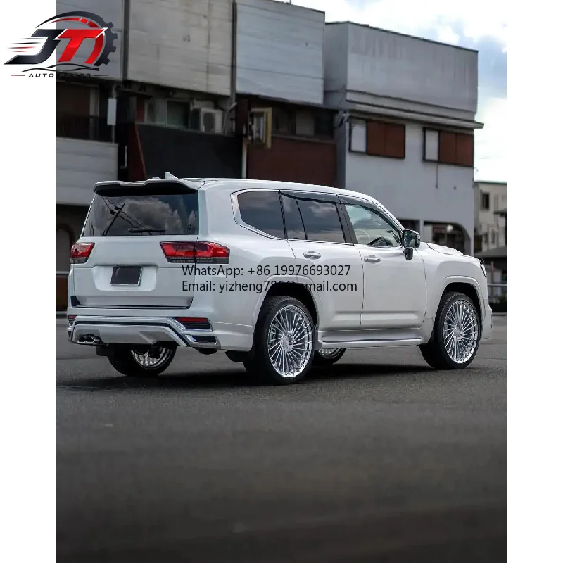 New style Land Cruiser 2021 for Toyota LC300 Bodykit Upgrade M-Style Modellista Front and Rear Lip Bumper PP Black White New Con