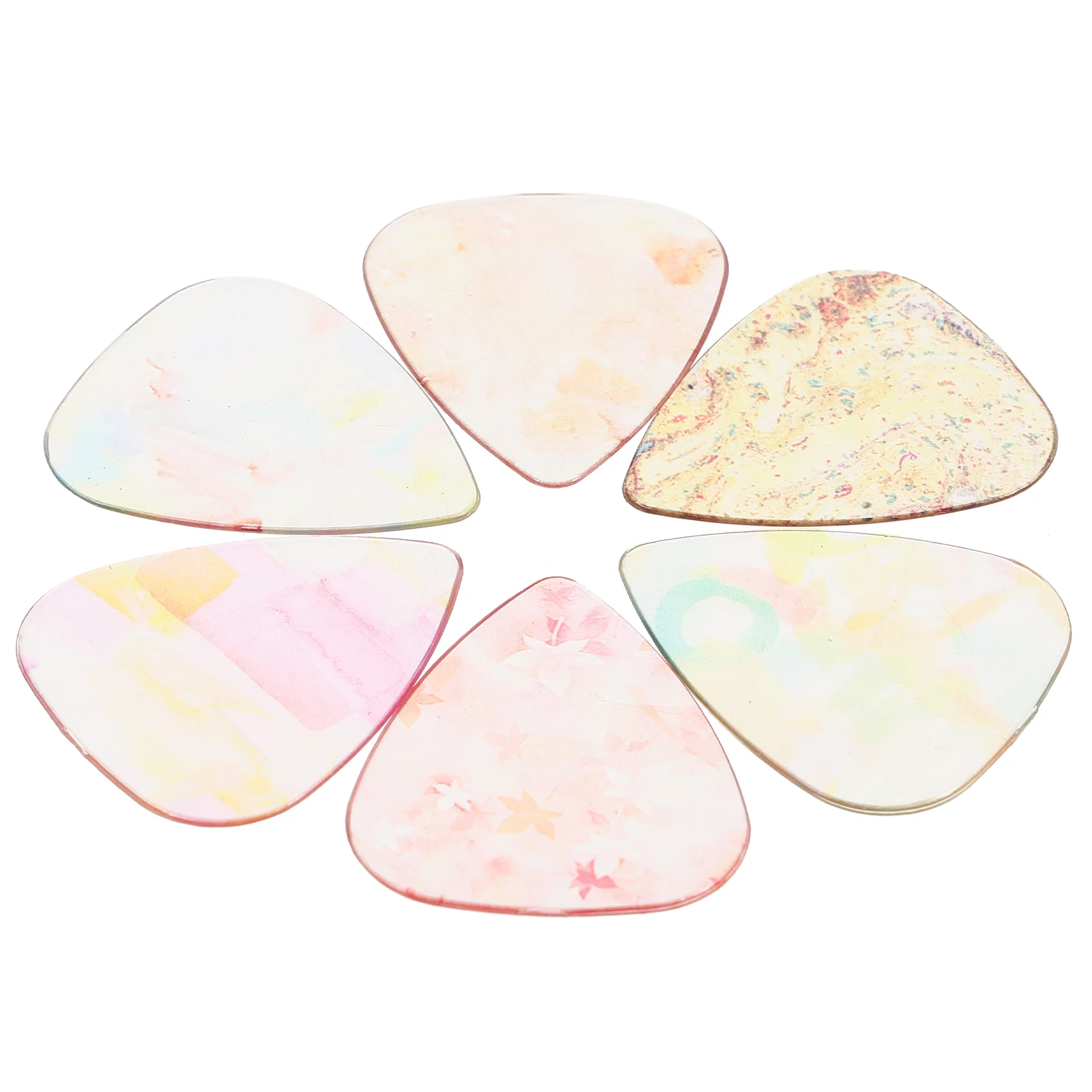 

Color Transparent Picks Girl Guitar Cute Finger Acoustic Banjo Thumb Electric Fun