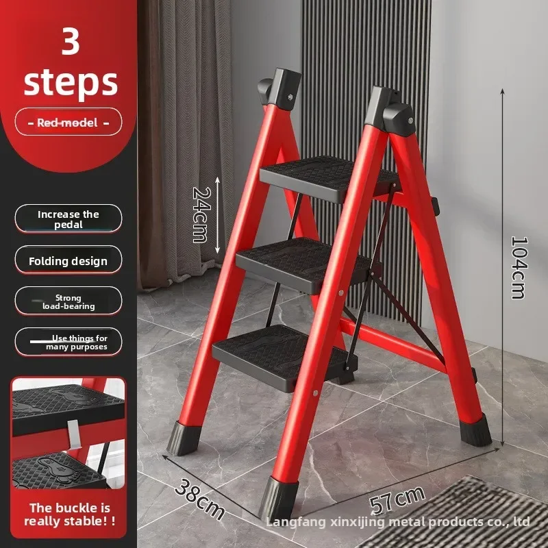 Multi Aluminum Folding Step Stool Versatile A Frame Ladder Household Steps Ladder Use Folding Ladder a Function Household