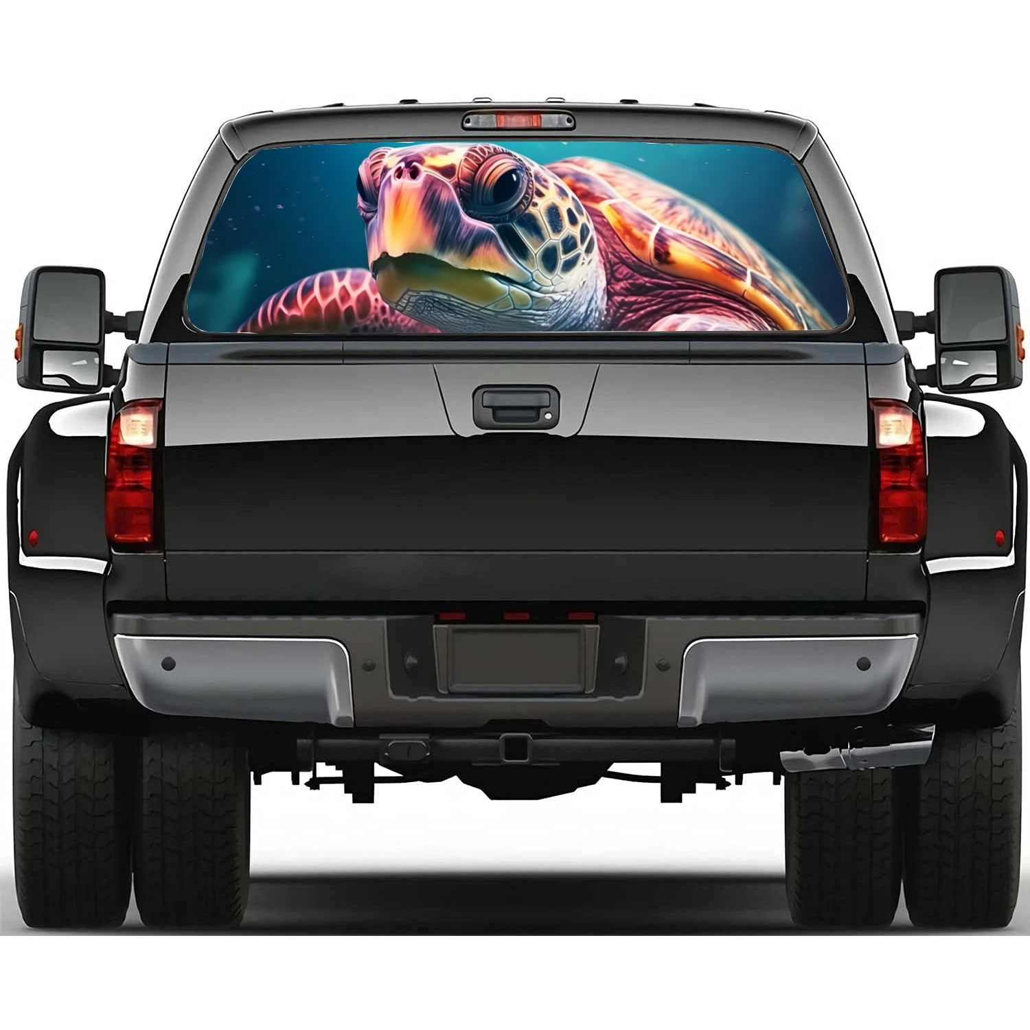 

Sea turtle marine animal Car Window Sticker Vinyl Translucent Display For Truck Car Wrap Vehicle Decal Sticker