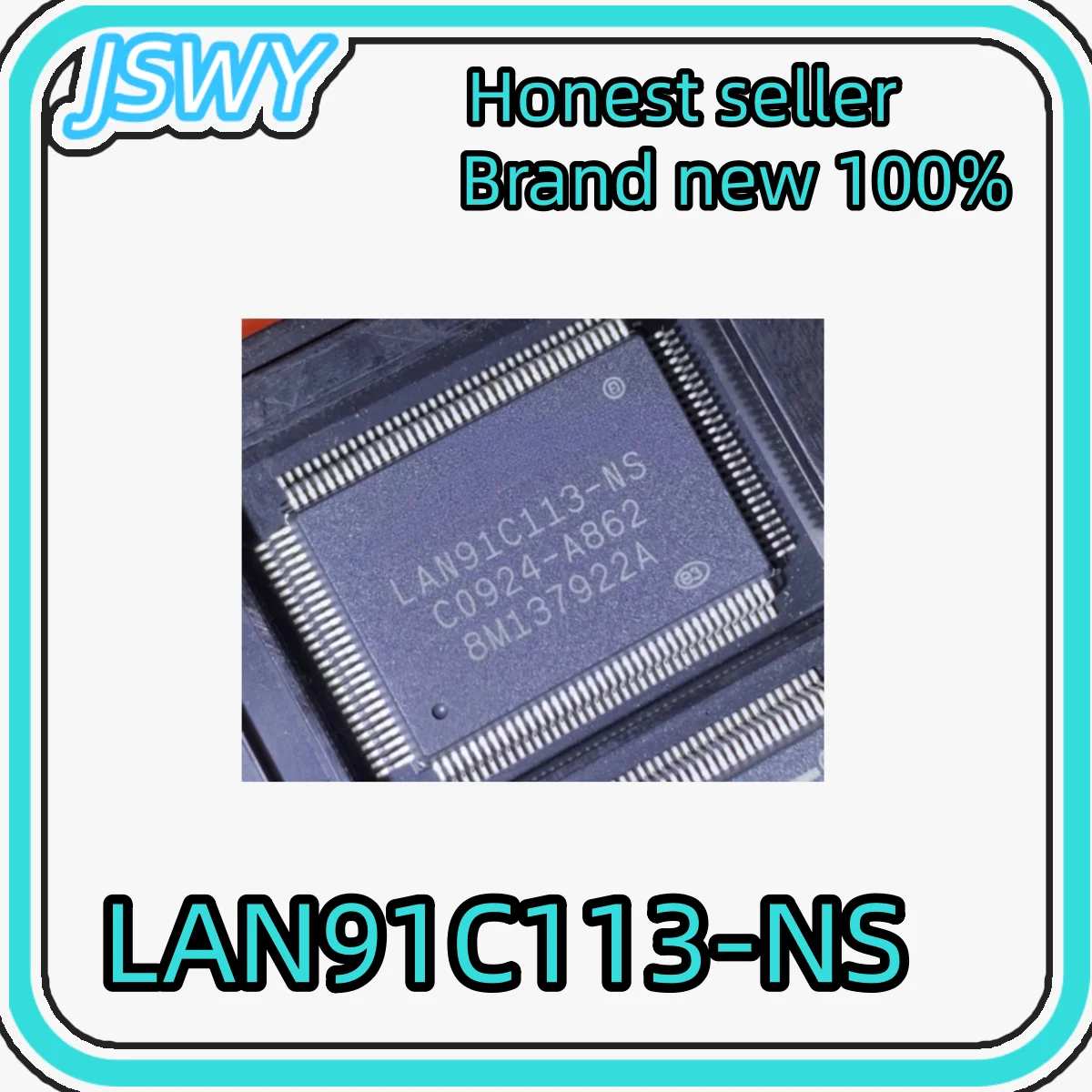 (1/10 piece) New 100% LAN91C113-NS Ethernet Control Chip SMT QFP128 Original Electronics Integrity First Delivery Fast