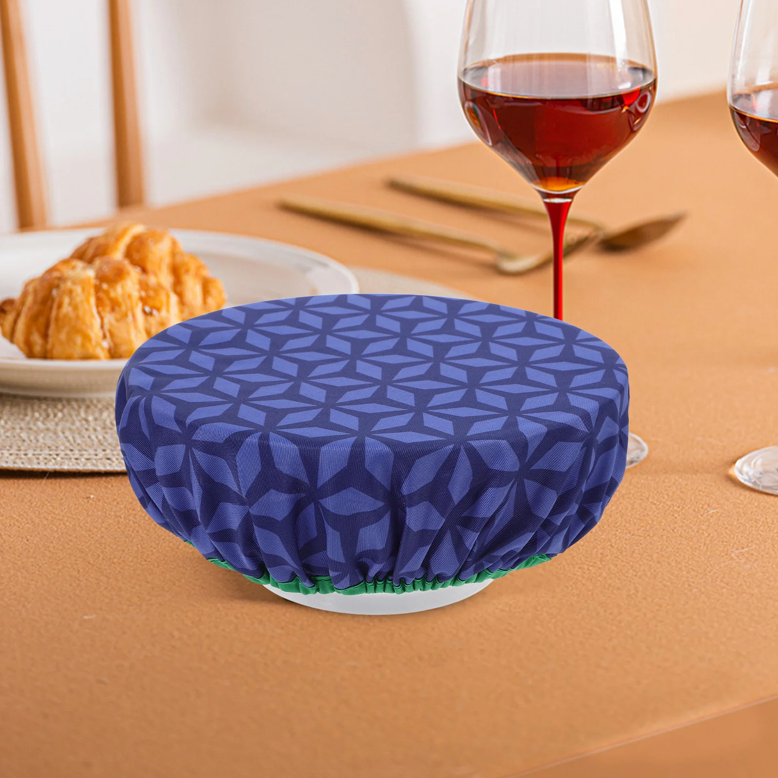 

3Pcs Elastic Reusable Bowl Covers Waterproof Washable Stretch Food Storage Lid Covers Food Bowl Cover Set Dish Cover