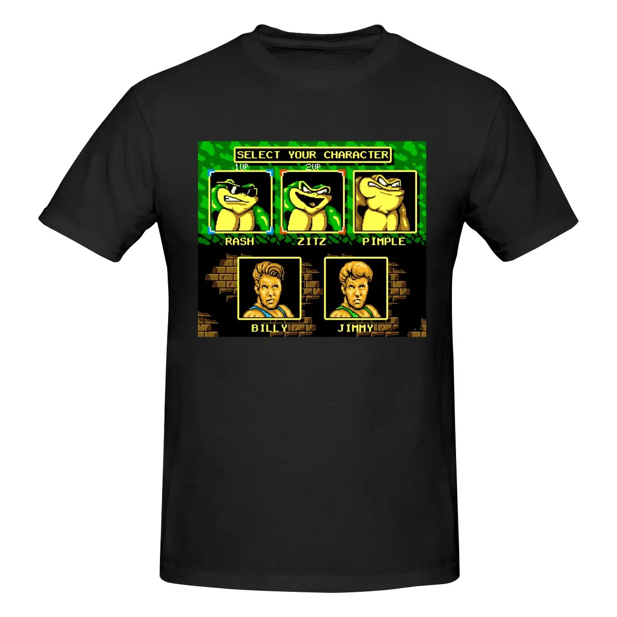 Battletoads Double Dragon Character Game Shirt T-shirt Tee Rare Design Fashion High Quality