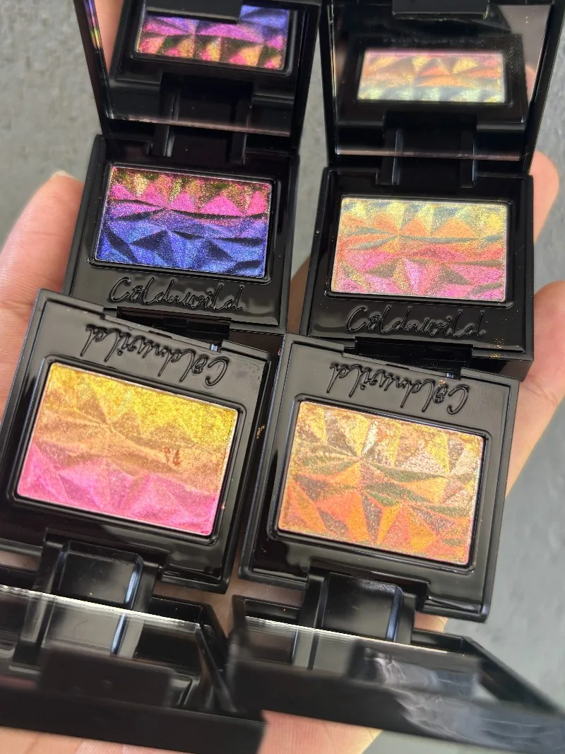 Coldnwild Chameleon Gradient Eyeshadow Highlighter Palette Waterproof Long-Lasting,Easy To Blend,Duochrome Shimmer Eye Makeup