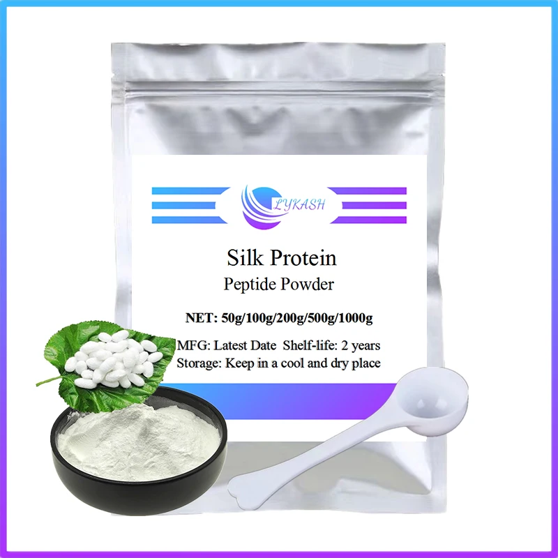 

ON SALE Small Molecule Active Silk Protein Peptide,ProteinFibornPeptide,Sericin Powder Moisturizing