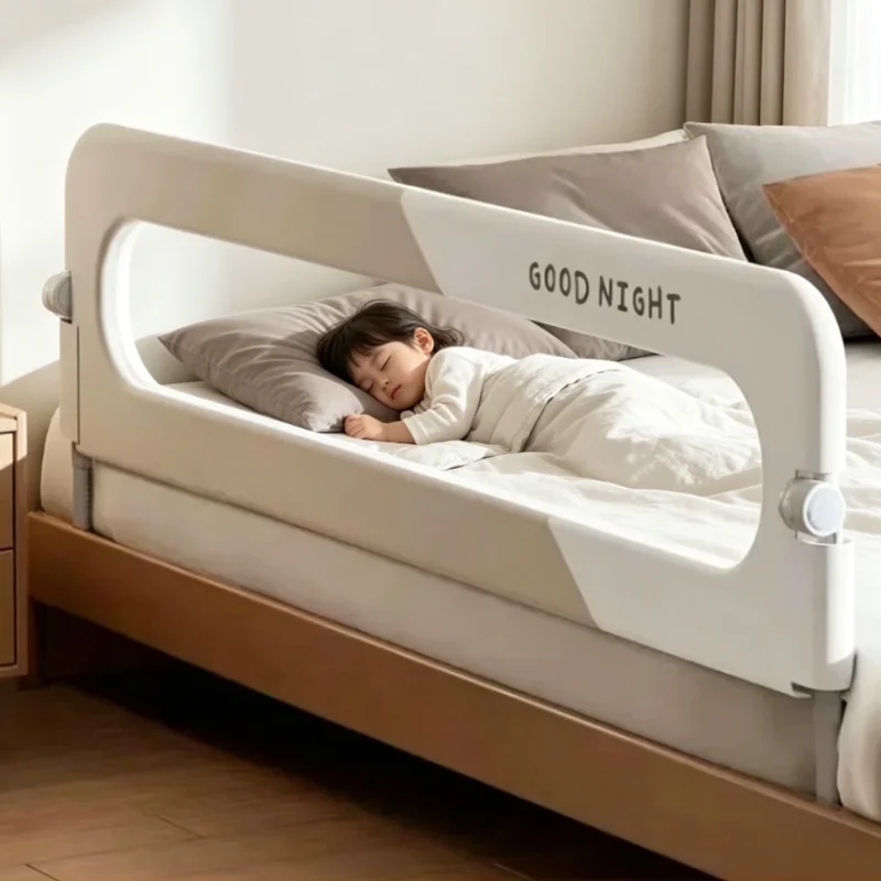 1 Piece Bed Rail Guard for Kid Baby Playpen Bed Guardrails Screw-free Installation Barrier for Bed Protection for Baby Fence
