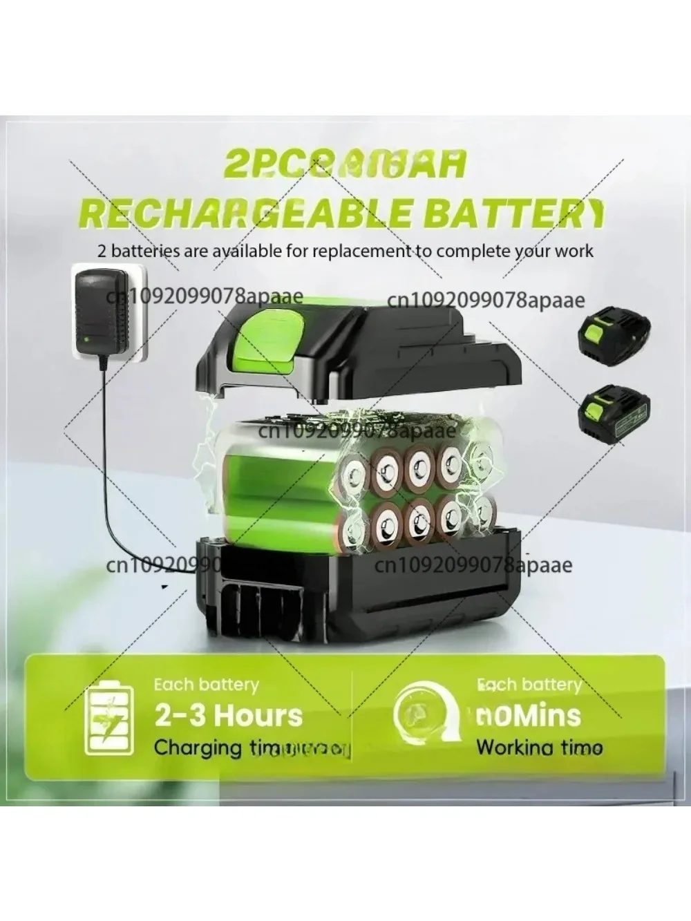 Lavadora de coches de alta presión 120Bar 6 en 1 pistola de agua inalámbrica multifunción, limpieza automática del hogar