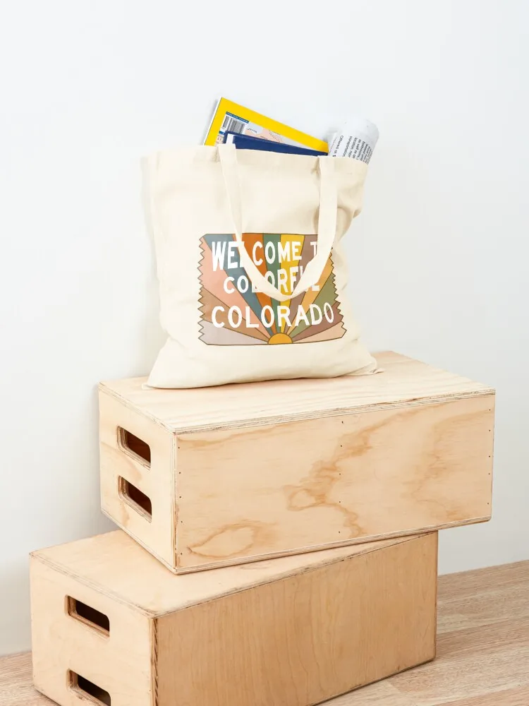 Welcome to Colorful Colorado Tote Bag shopping bags foldable the tote bag Women's bags tote bag men's
