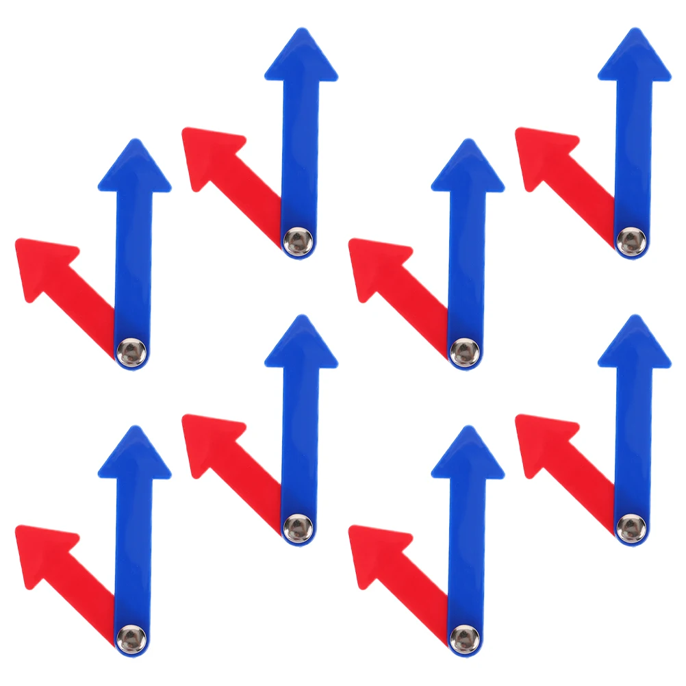 8 Buah Bagian Mainan Jarum Jam Perlengkapan Diy Kit Jarum Edukasi Plastik