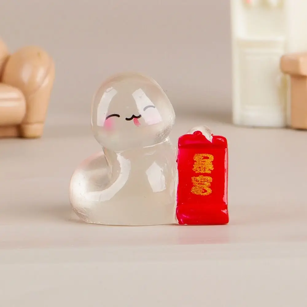 2025 Snake Year Mascot Lucky Small Snake Ornament Creative Animal Figurines Spring Festival Ornament