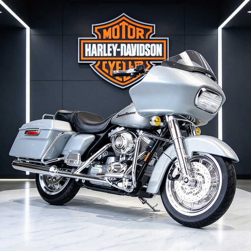Maisto 1/18 Harley Davidson FLTR Road Glide 2022 Alloy Motorcycle Model Collection Shork-Absorber Off Road Autocycle Model