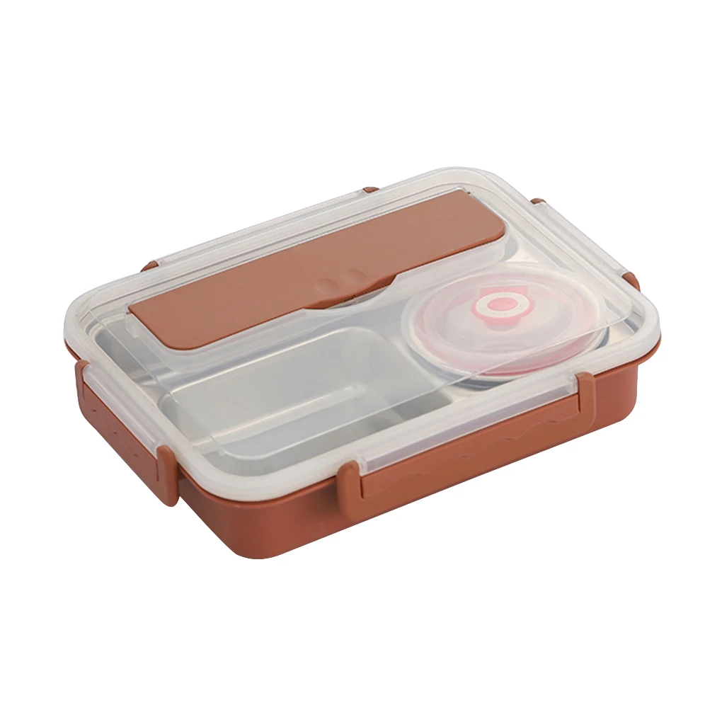 

Lunch Box Stainless Steel Leak-Proof Food Case Heat Insulation Meal Storage Container, Green, M