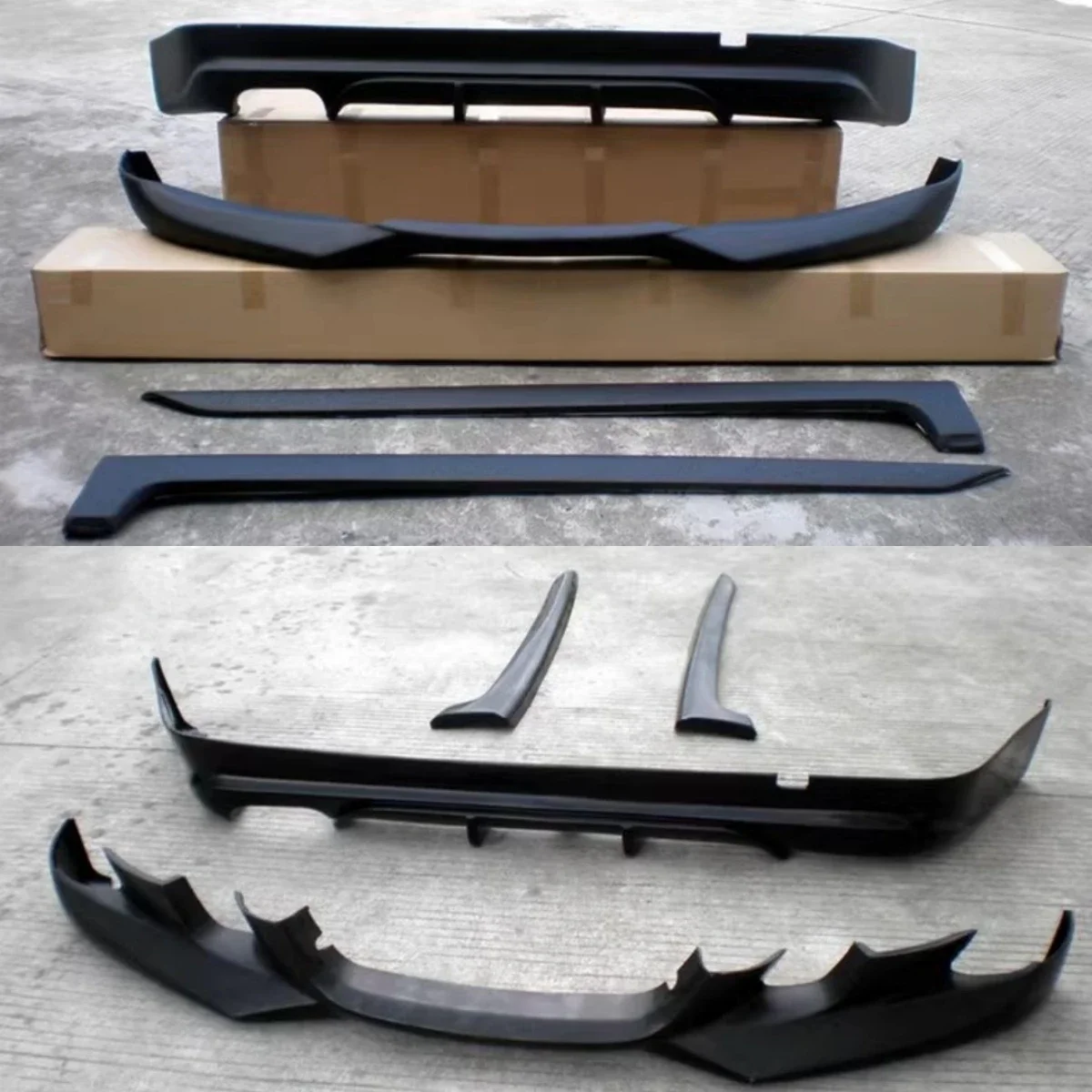 

Body Kit Front Rear Lip Side Skirt assembly for BMW E90 2005-08 2009-10 modified front rear shovel Auto Auto Accessories