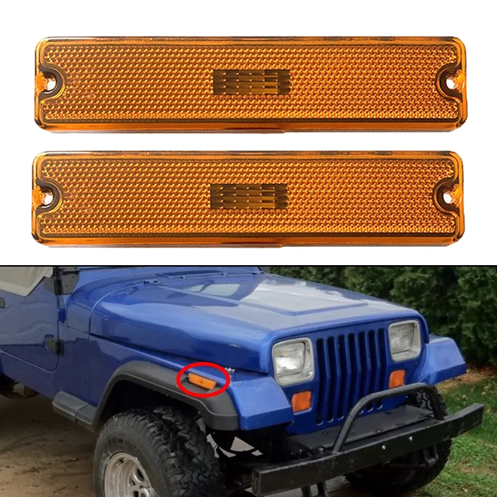 

Front Side Fender Marker Light Turn Signal Lamp For Jeep For Wrangler YJ 87-95 2024 Hot Sale Brand New And High Quality Discount