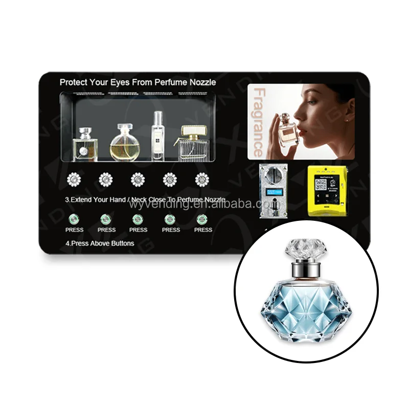 Credit Card PaymentPerfume Fragrance Spray Vending Machine Automatic Spraying Perfume Vending Machine
