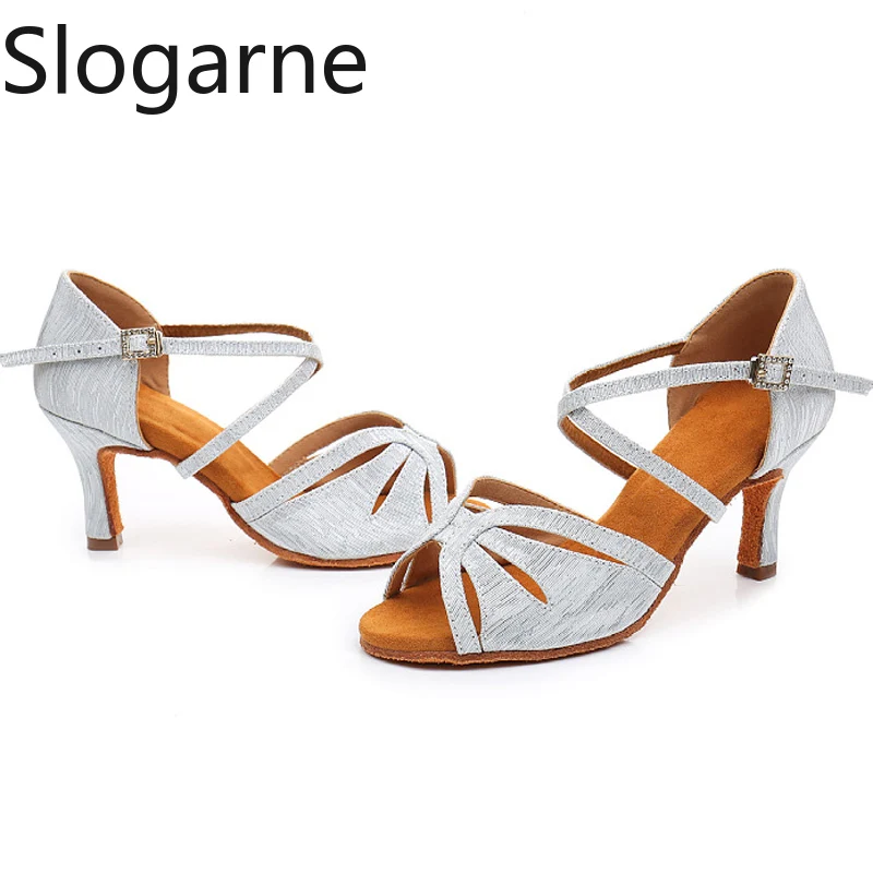 Women New Ballroom Latin Dance Shoes Girls Ladies Modern Pole Dance Shoes Salsa Tango Hot High Heel Latin Shoes Dancing Sandals