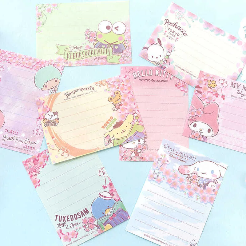 sanrio 70sheets Portable small book Note Pads Notepads Posits Papeleria Journal message note School Stationery office Supplies