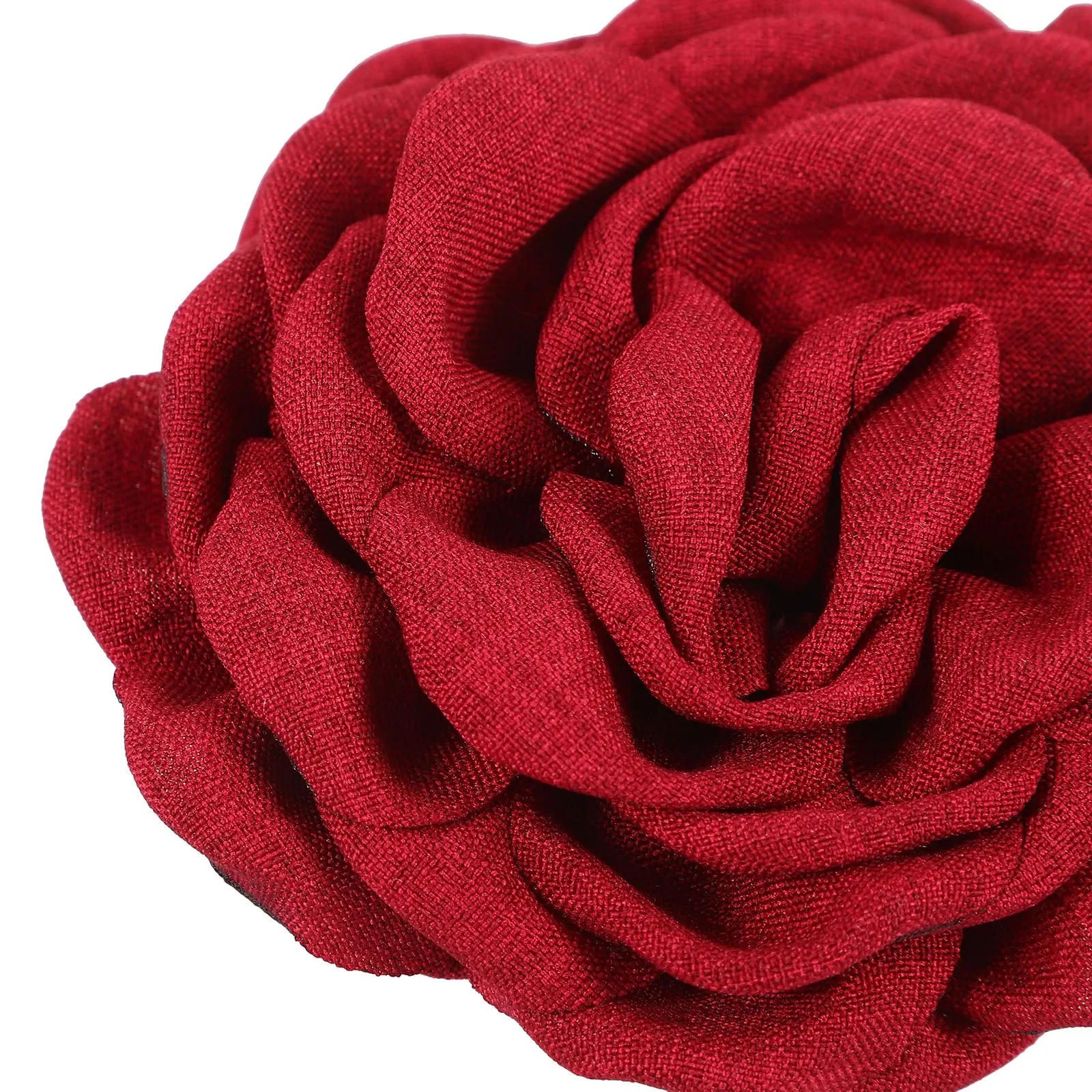 

4Pcs Large Flower Choker Necklace Adjustable Length Fabric Rose Floral Necklace for Women Stylish Trendy Clavicle Chain Jewelry