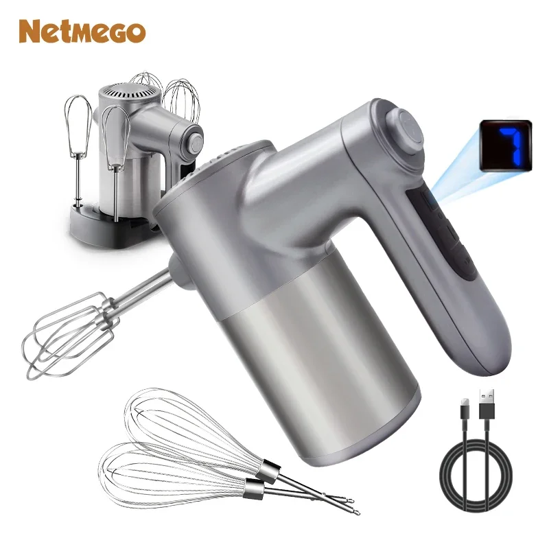 # for 7-Speed Cordless Handheld Mixer Rechargeable USB/Battery-Powered Hand Mixer With Storage Base