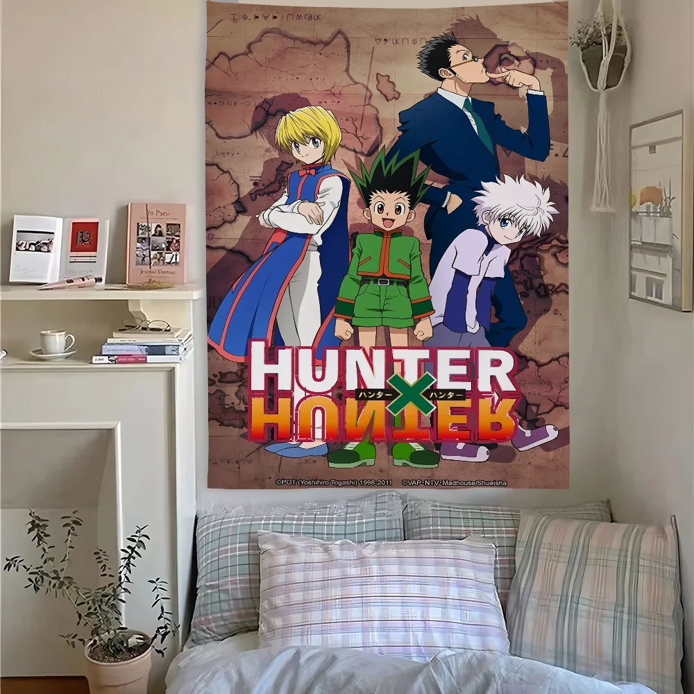 

Cartoon Hot-blooded Anime H-Hunter X HunteS Tapestry Perfect For Home&Living Bedroom Decor Wall Art Backdrop Banner