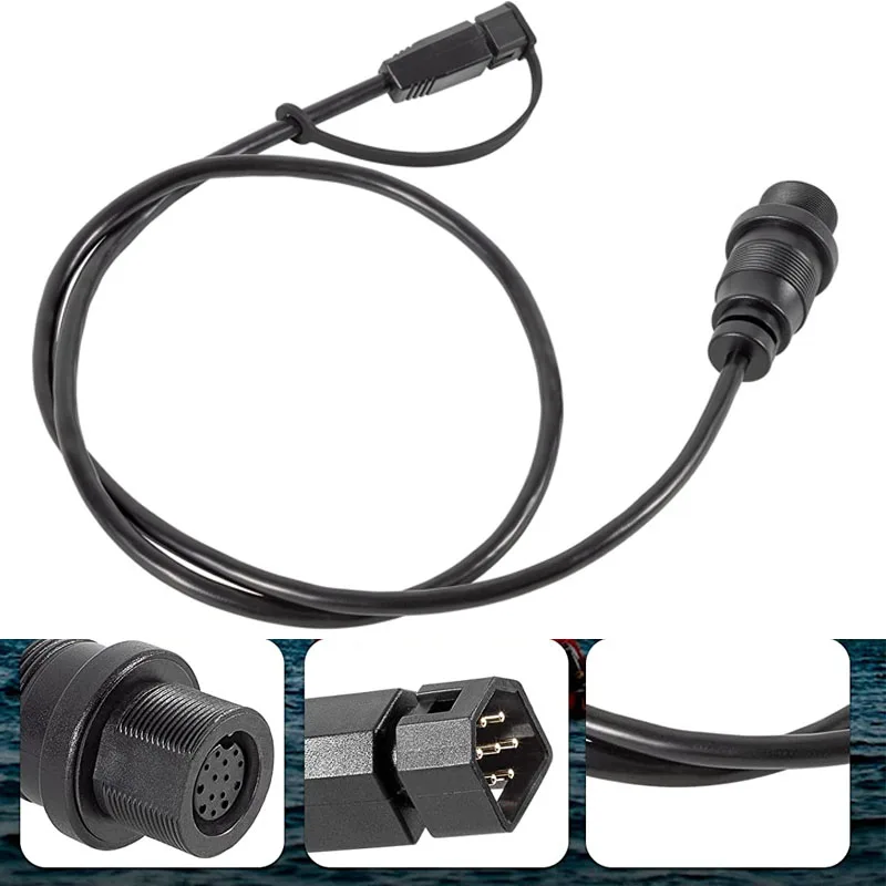 MKR-MDI-2-1852086 MDI Transducer Adapter Cable Replacement for Humminbird Helix 7 G3 / G4 Fish Finder , Boat Accessories