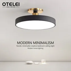Modern LED Ceiling Light Nordic Macaron Circular Pendant Light Children's Room Dining Room Study Room Interior Decoration Light