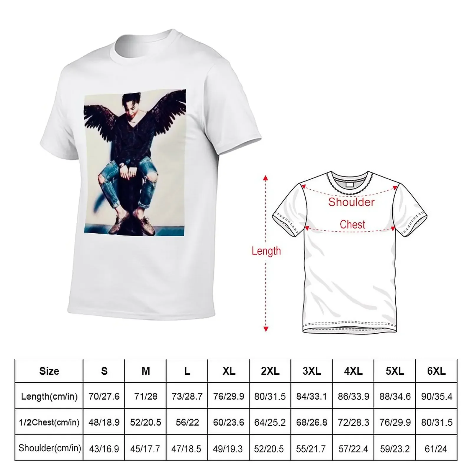 G dragon dark angel T-Shirt sweat boys animal print mens graphic t-shirts pack