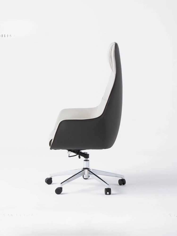 Hochwertiger ergonomischer Stuhl, Bürostuhl, Heimcomputer, Leder, Boss-Rückenlehne