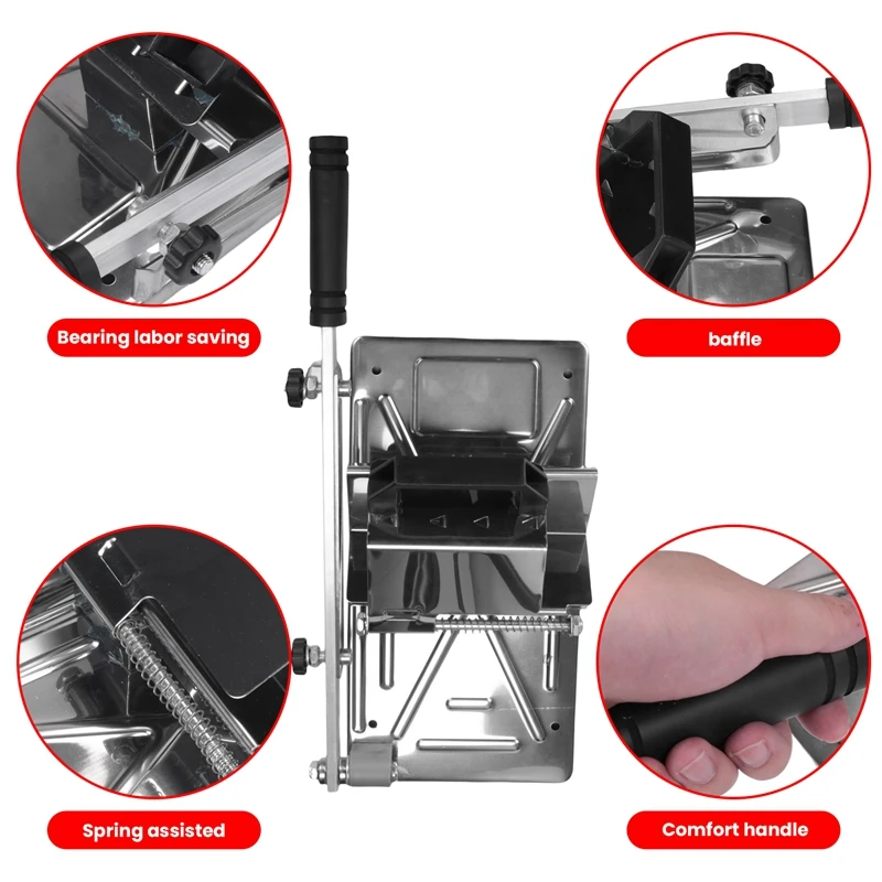 دليل تجميد اللحوم تقطيع ، الفولاذ المقاوم للصدأ ، لحم الضأن القاطع ، آلة قطع لحوم البقر ، لوازم المطبخ