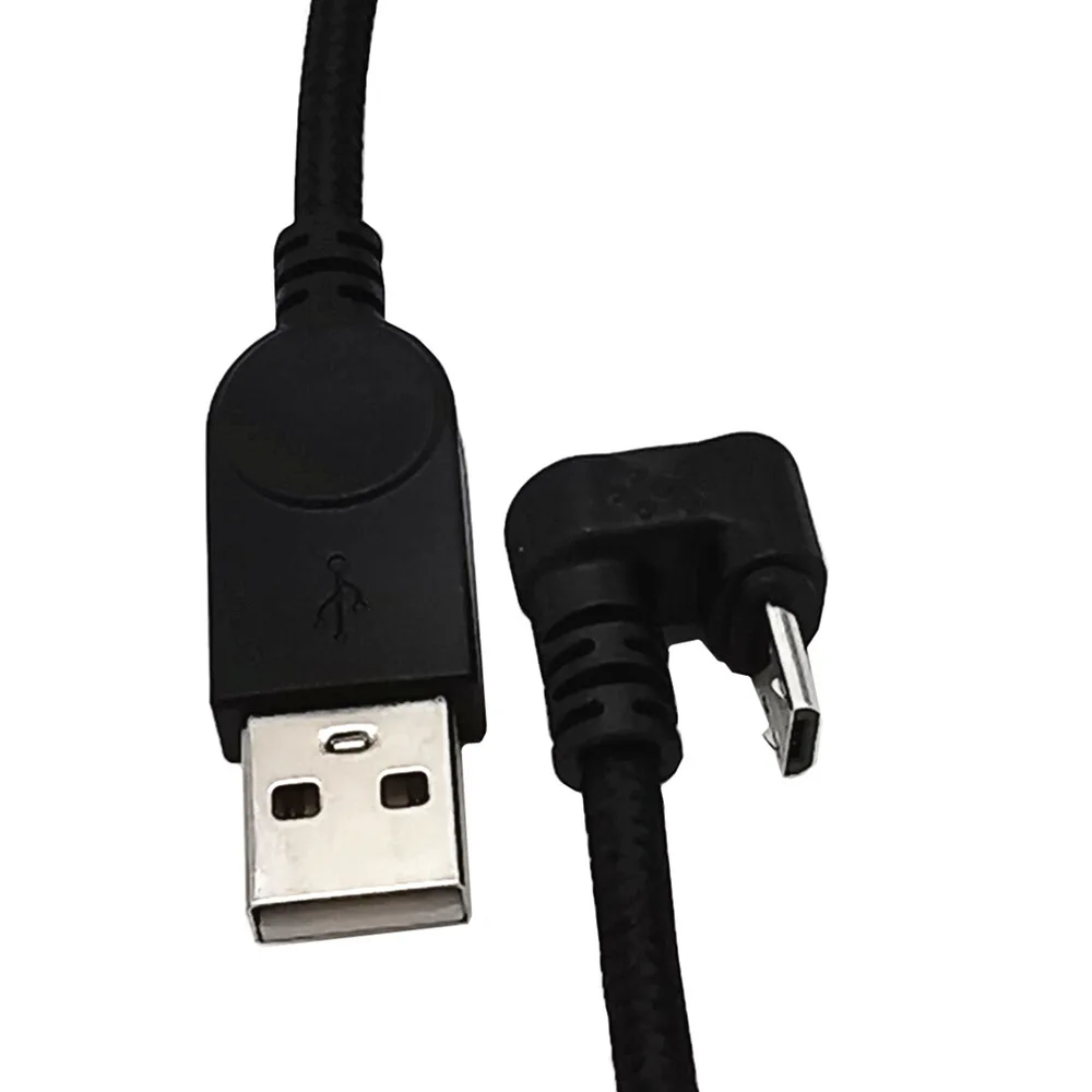 U-Type Elbow Micro 5P Male To USB A Male Data Cable Charging Android Mobile Phone Tablet Mobile Game Line 30CM 1.5M