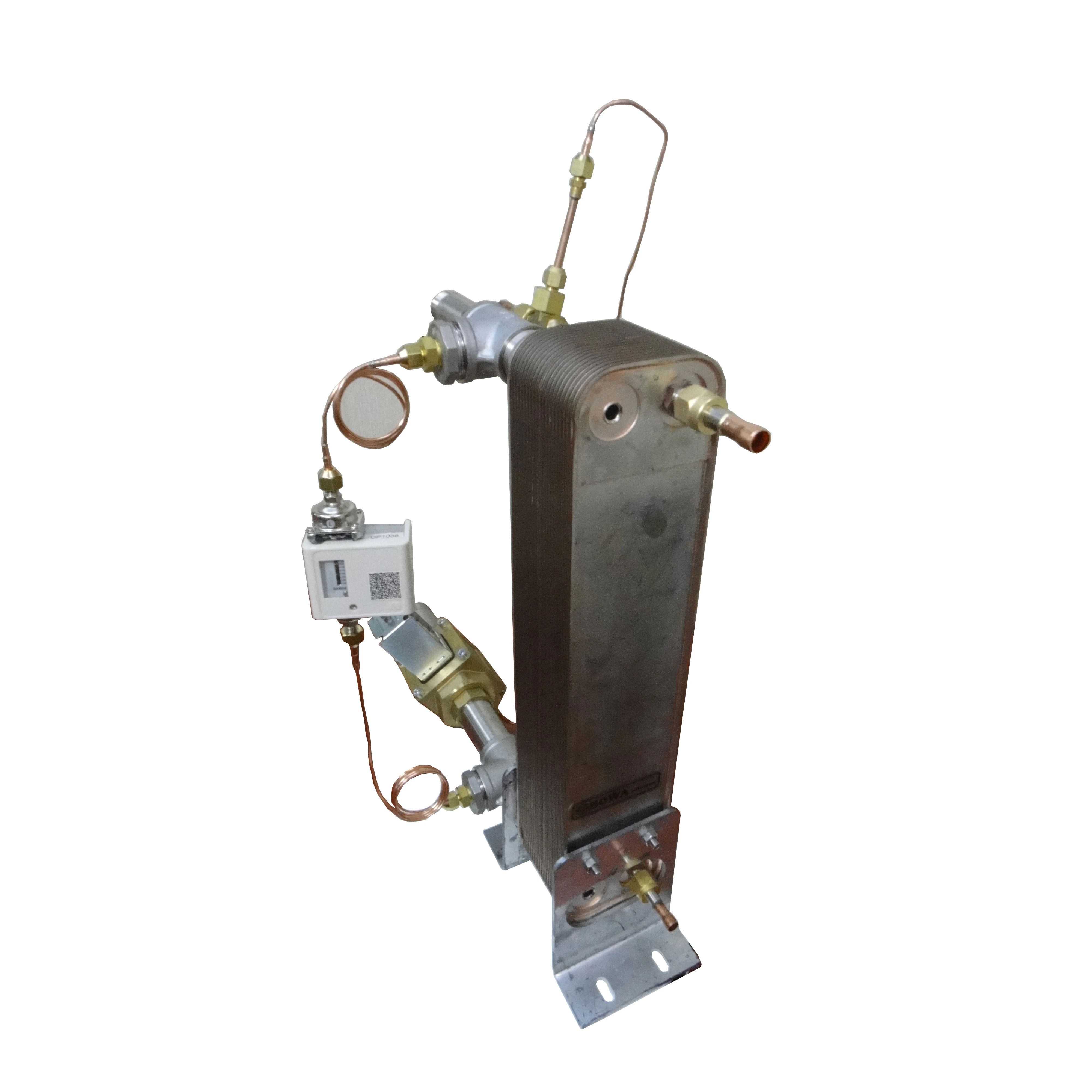 1 + 1 círculos duplos do líquido refrigerante de hp com o condensador comum do laço da água é projetado para o congelador da baixa temperatura no equipamento do laboratório