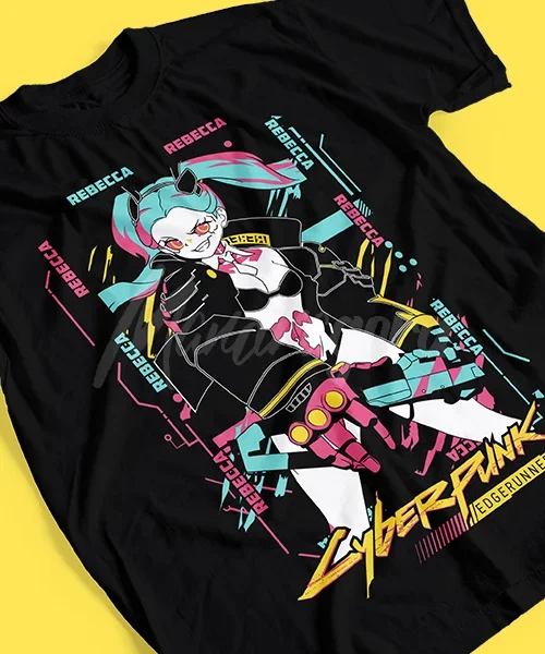 Camiseta unisex Rebecca Cotton anime T-shirt