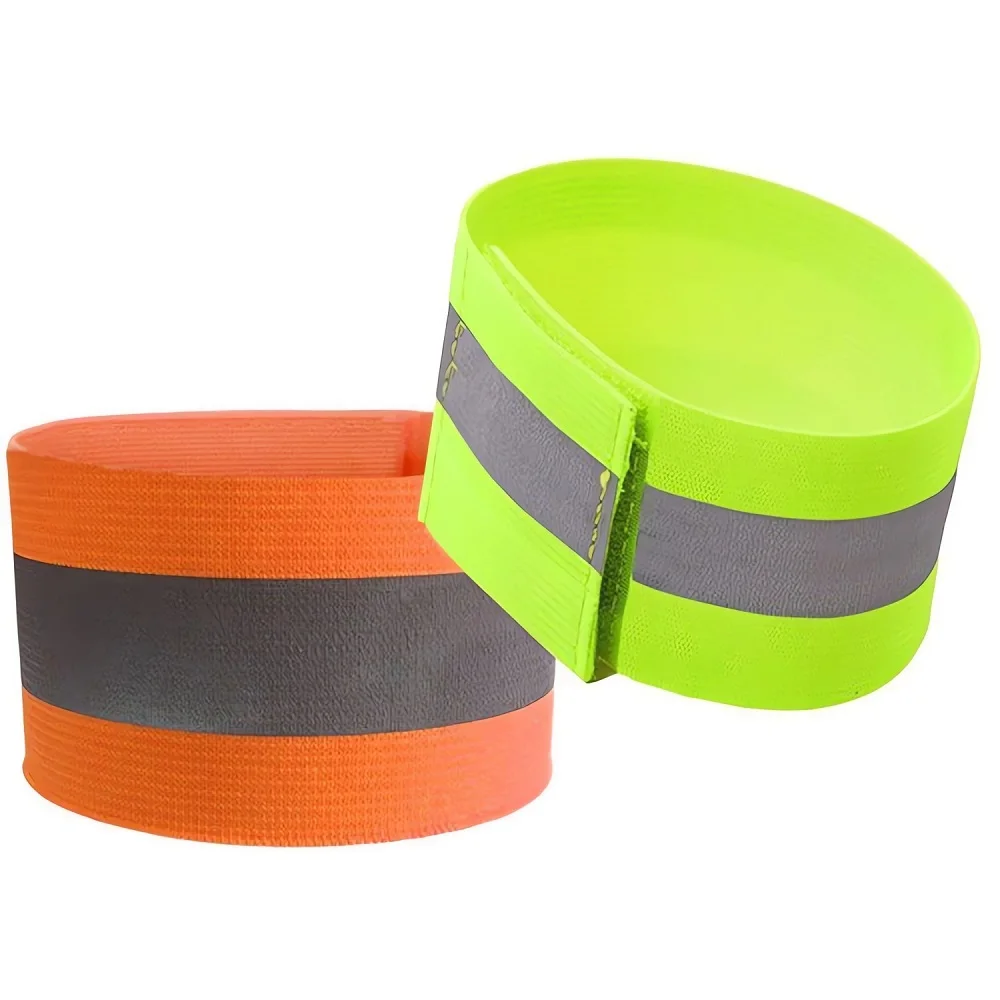 

1Pair Reflective Bands Ankle Elastic Leg Straps Night Safety Reflector Tape Armband 6 Color Wristband for Running Jogging Biking