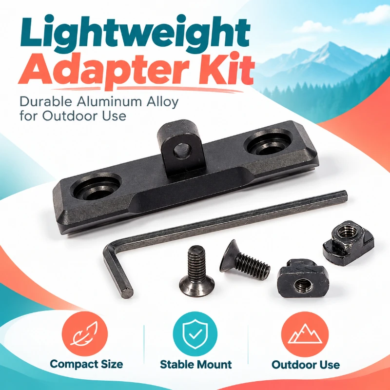 Outdoor Equipment Extension Connection Plate Wear-resistant Aluminum Mount Base With Complete Fitting Parts