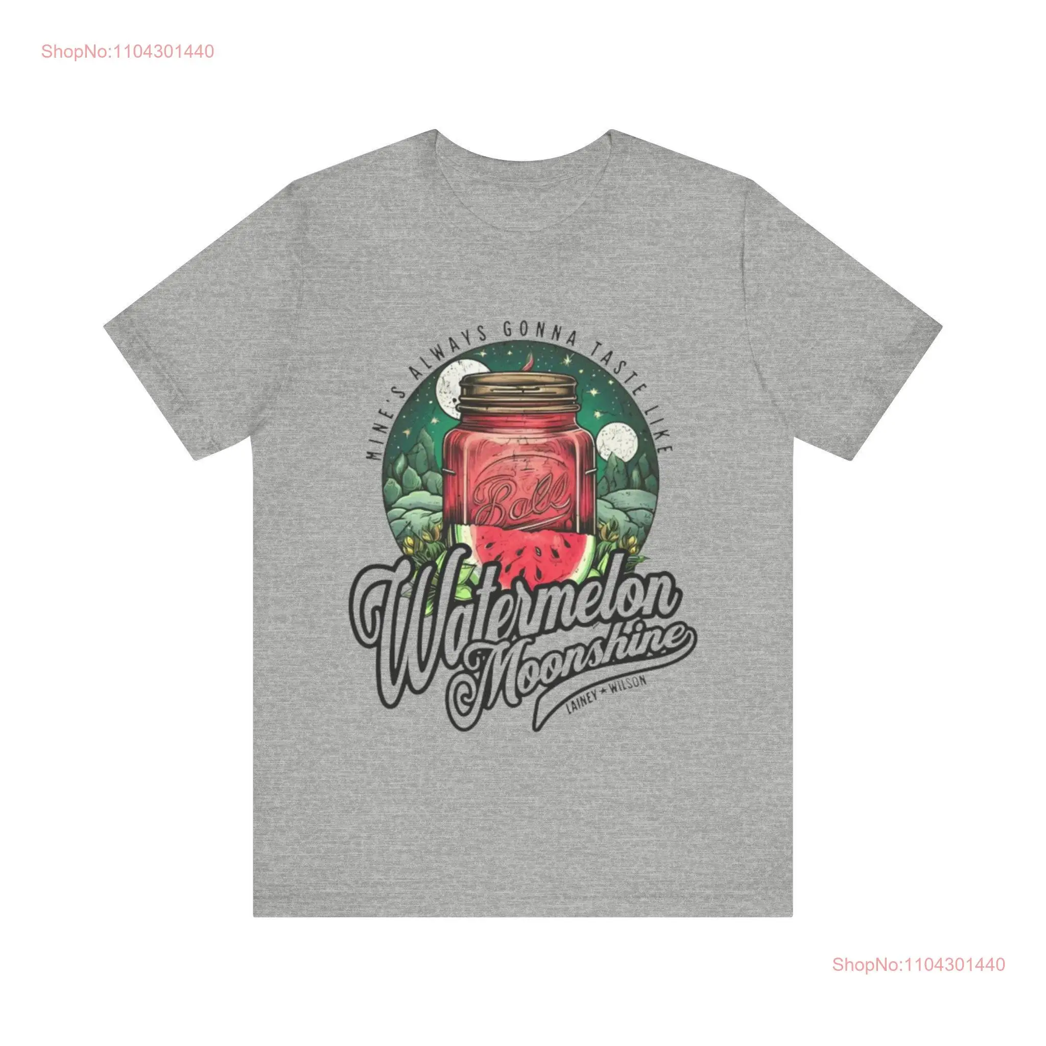 Watermelon Moonshine Jersey  T Shirt long or short sleeves