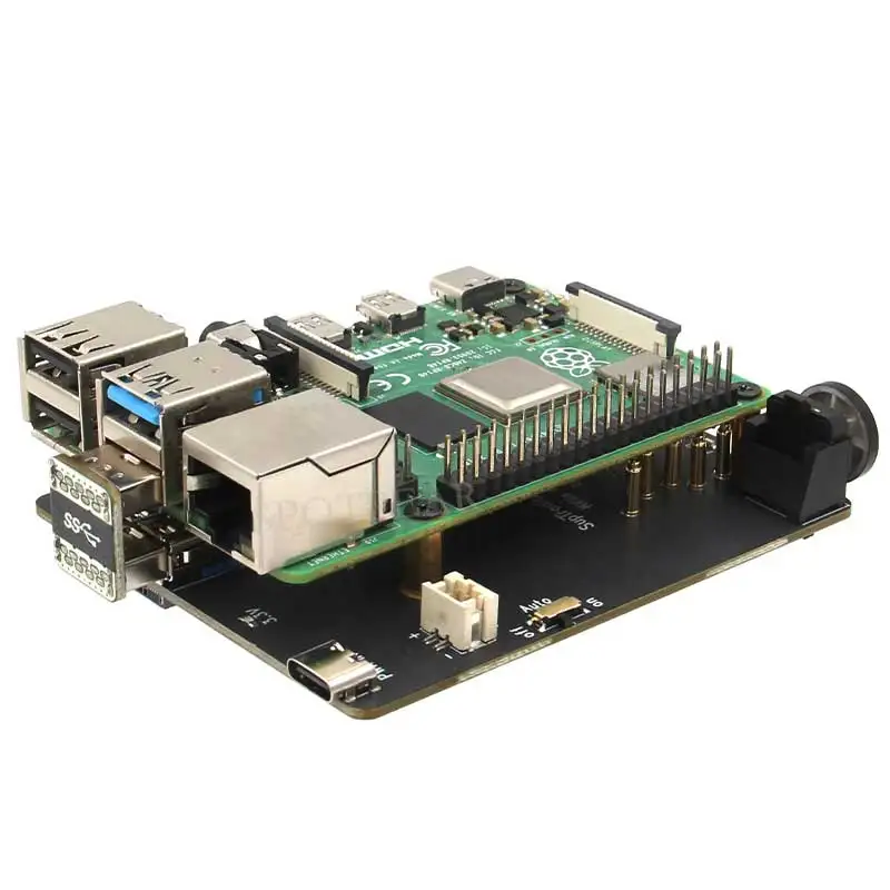 X873 papan ekspansi Raspberry Pi 4 USB ke M.2 NVMe SSD NAS mendukung Boot dari SSD