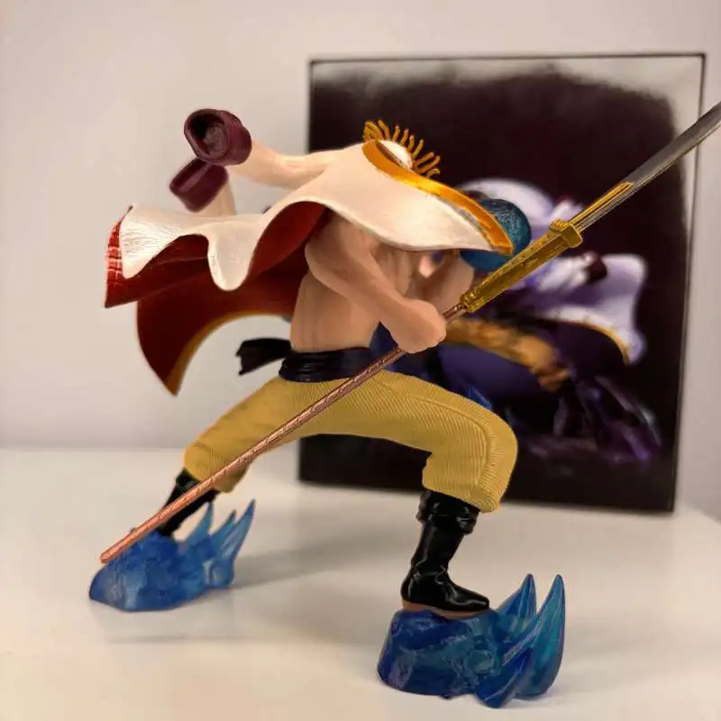 13CM One Piece LX Battle Whitebeard Battle Form PVC Doll Desktop Ornament Animation Gift Collection