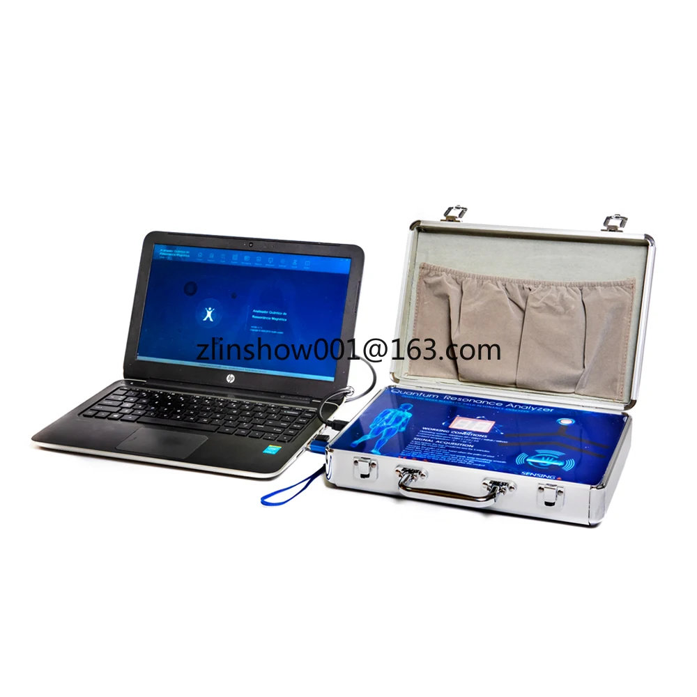 Palm sensor quantum resonance magnetic analyzer with multi-language