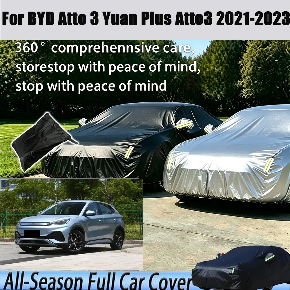 

Outdoor Protection Full Car Cover Snow Cover Sunshade Waterproof Dustproof Exterior For BYD Atto 3 Yuan Plus Atto3 2021-2023