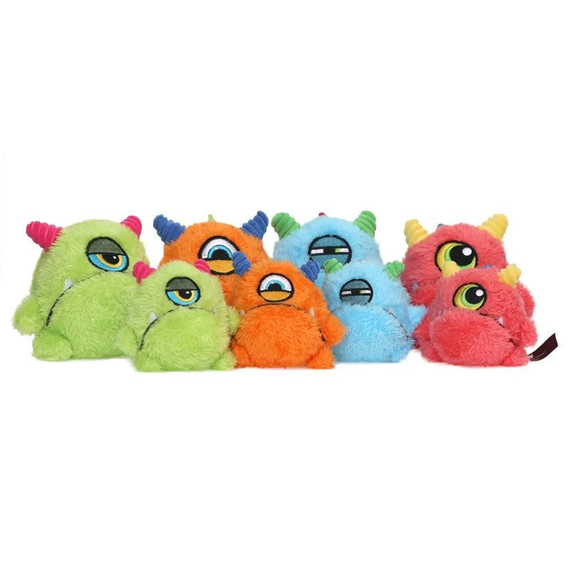 Q-MONSTER Dog Toys Bite Resistant Vocalising Plush Balls Dragon Egg Q Bao Family Built-in Sound Ball