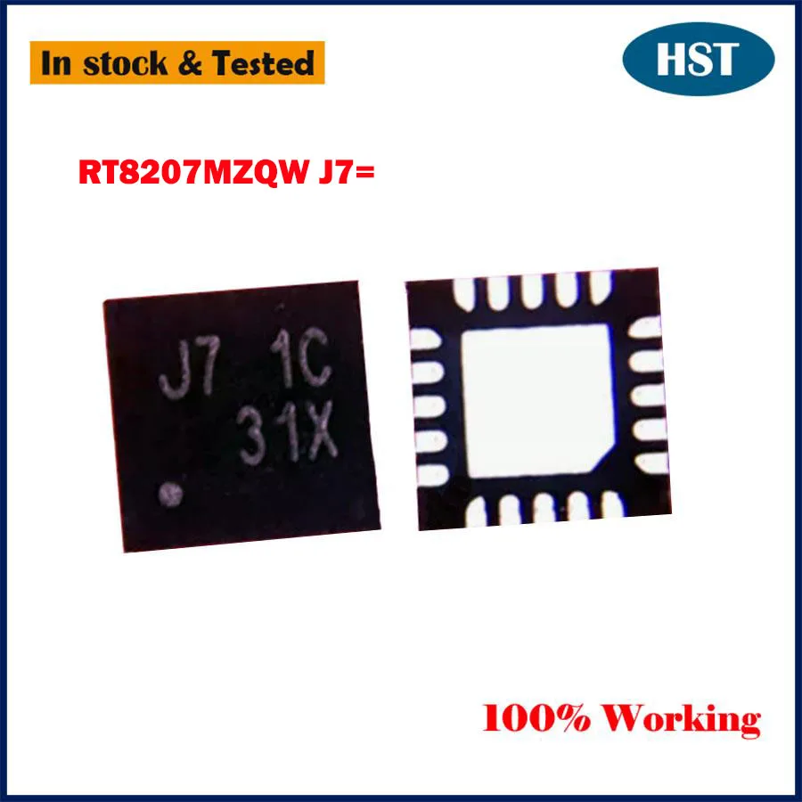 

Чип RT8207MZQW RT8207M J7 = FD J7 = начальный чип EF FF EL QFN20, чип IC, 10 шт./партия, новинка, оригинал