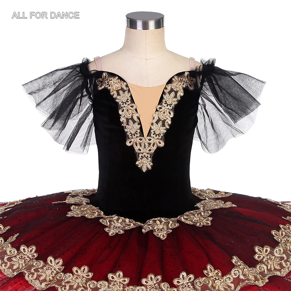 BLL483 جديد قبل المهنية الباليه توتو فطيرة توتو فتاة والنساء مرحلة الأداء الباليه توتو الأخضر المخملية صد توتو #5