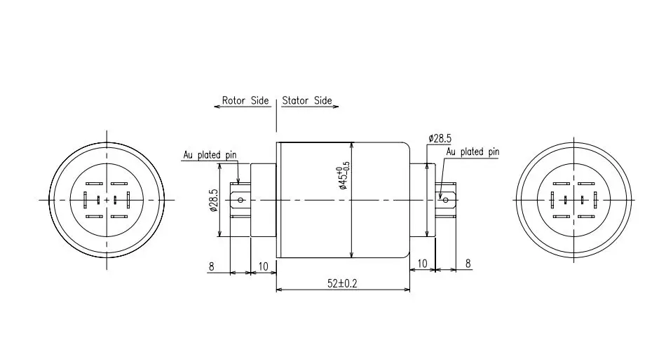 Good 360 Degree Rotation Swivel Joint 8 Circuit 240VAC 5A/20A 0~300 RPM Industrial Machinery Cable Reel Slip Ring