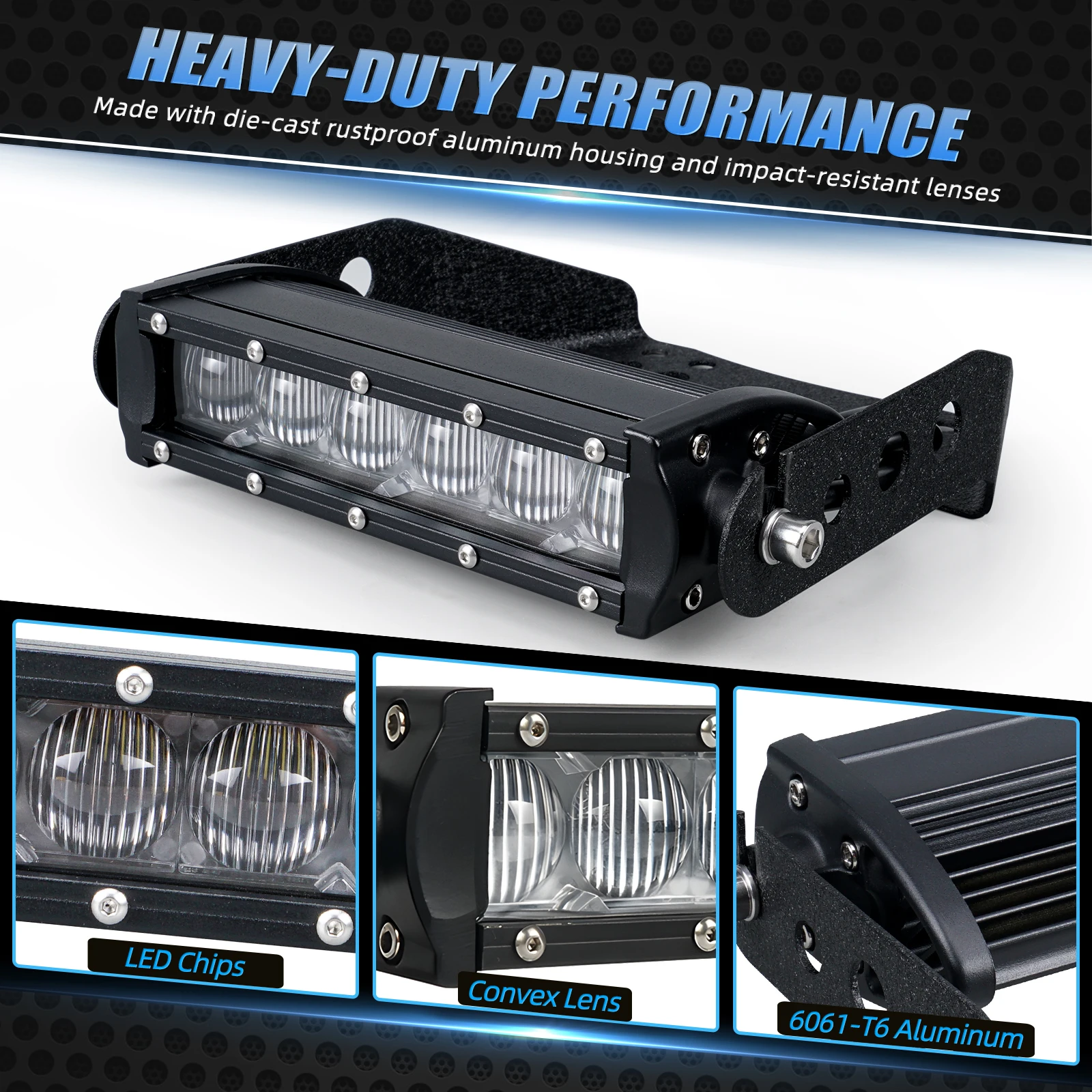 ATV Front LED Headlight Head Light 30W with Mounting Brackets For Yamaha Raptor 700 7000R 90 125 250R 350 YFM90R 50 Accessories