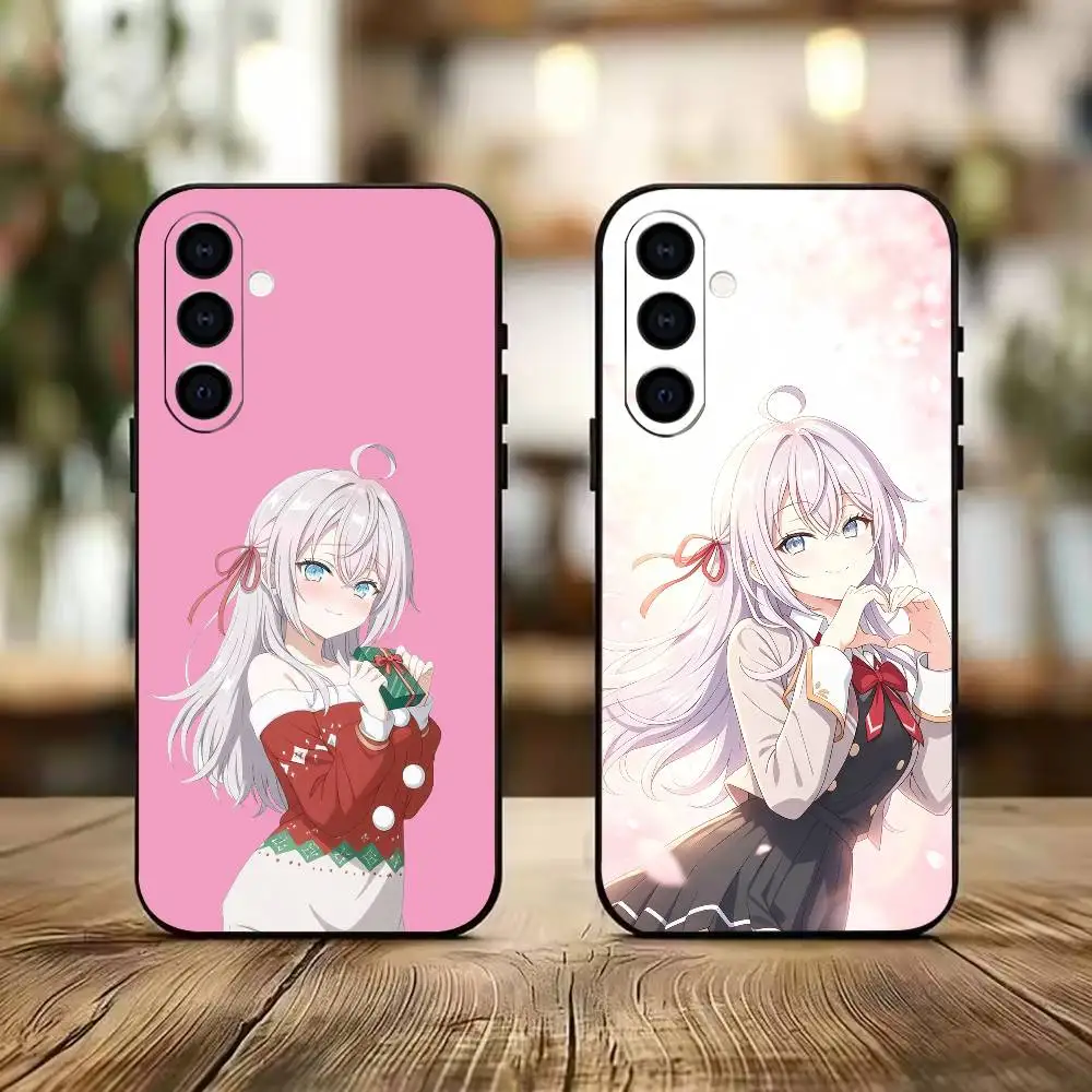 A-Alisa Mikhailovna K-Kujou Anime  Black Soft Silicone Phone Case for Samsung A73 20,21,22,31,32,52,53,72