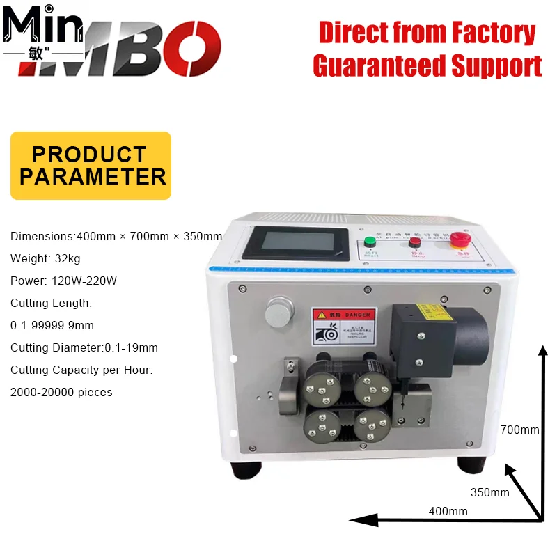 Small Fully Automatic Computerized Pipe  for Corrugated PVC Heat Shrink Pipe Cutting for Workshop Lab Processing