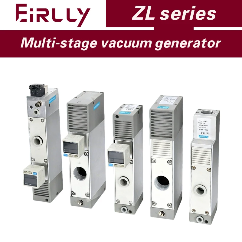 Multi-stage high vacuum generator with high flow and suction ZL112-K15-25LDD/ZL212GN/D