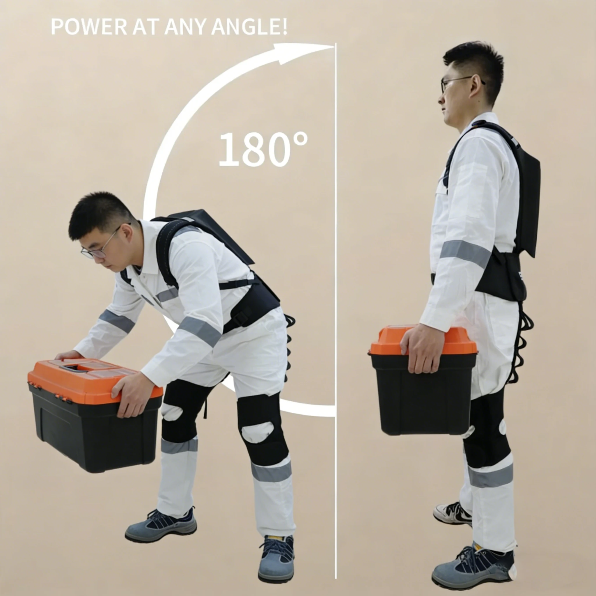 

Compact Pneumatic Back Support Defend Against WMSDs Cut Spinal Pressure By 60% With Bionic Massage & Ergonomic Design