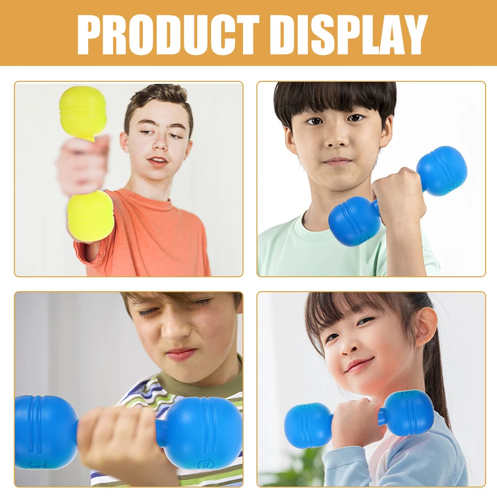 2 Pairs Children Toy Children's Dumbbell Dumbbells Interactive Weights Fitness Equipment Kids Training